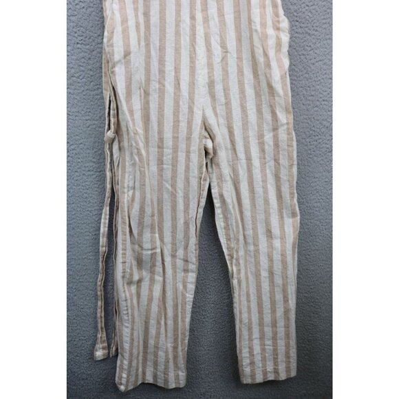 Draper James Strappy Linen Blend Jumpsuit-Size XS-Pockets - Picture 2 of 15